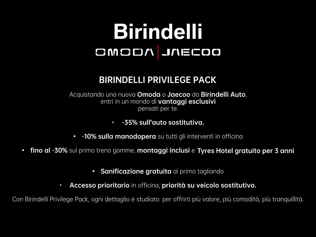 Birindelli Privilege Pack JAECOO Jaecoo 7 1.5 TGDI SHS-P Exclusive